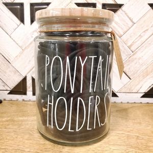 Rae Dunn PONYTAIL HOLDERS Container